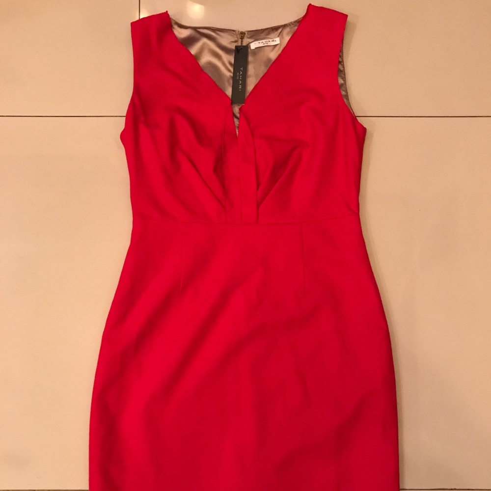Tahari Red Apple Dress